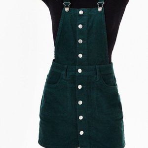 PacSun Dark Green Corduroy Overall Jumper